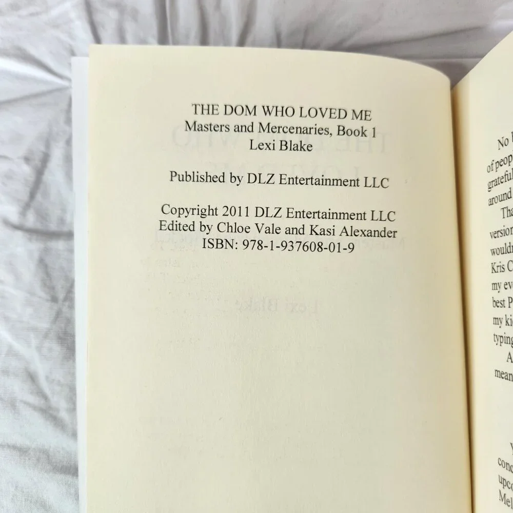 🌶Like New The Dom Who Loved Me by Lexi Blake Paperback Spicy Romance OOP 1st Ed
